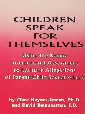 cover image of Children Speak For Themselves